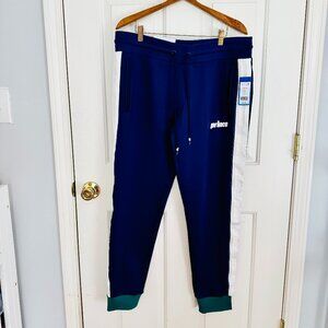 PRINCE ATHLETIC TRACK PANTS JOGGERS NAVY